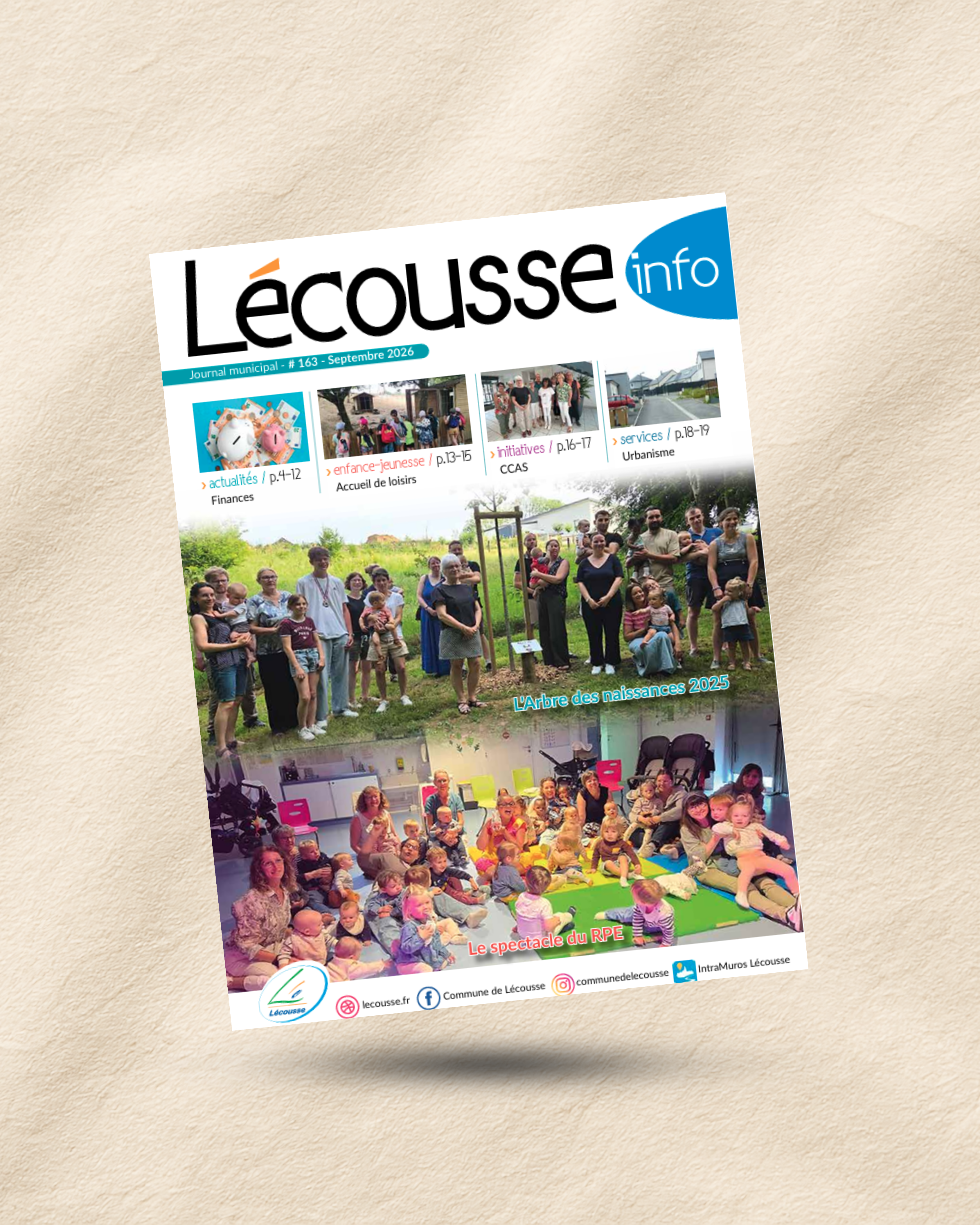 publication instagram couverture de magazine mockup maquette beige marron