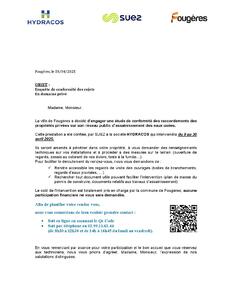 courrier modele